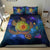 Hawaii Map Turtle Galaxy Bedding Set - AH - Blue - Polynesian Pride