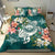 FSM Polynesian Bedding Set - Turtle with Plumeria Black - Polynesian Pride