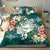 Tokelau Polynesian Bedding Set - Turtle with Plumeria Black - Polynesian Pride