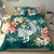 Vanuatu Polynesian Bedding Set - Turtle with Plumeria Black - Polynesian Pride