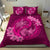 Hawaii Yin Yang Turtle Shark Hibiscus Plumeria Bedding Set - Pink - Polynesian Pride