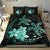 Hawaii Polynesian Turtle Plumeria Bedding Set - Pog Style Turquoise - Polynesian Pride