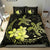 Hawaii Polynesian Turtle Plumeria Bedding Set - Pog Style Yellow - Polynesian Pride