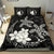 Hawaii Polynesian Turtle Plumeria Bedding Set - Pog Style White - Polynesian Pride