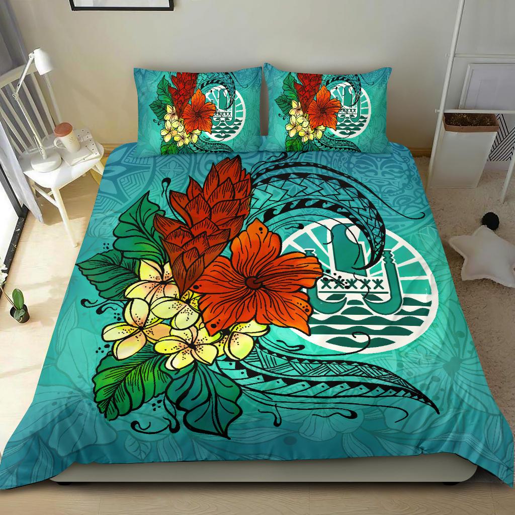 Tahiti Bedding Set - Tropical Flowers Style - Polynesian Pride