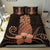 Hawaii Polynesian Pineapple Hibiscus Bedding Set - Zela Style Orange - Polynesian Pride