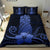 Hawaii Polynesian Pineapple Hibiscus Bedding Set - Zela Style Blue - Polynesian Pride