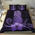 Hawaii Polynesian Pineapple Hibiscus Bedding Set - Zela Style Purple - Polynesian Pride