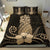 Hawaii Polynesian Pineapple Hibiscus Bedding Set - Zela Style Gold - Polynesian Pride