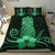 Hawaii Polynesian Pineapple Hibiscus Bedding Set - Zela Style Green - Polynesian Pride