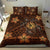 Hawaii Mix Polynesian Turtle Plumeria Bedding Set - AH - Nick Style - Orange - Polynesian Pride