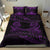 New Zealand Bedding Set Purple Manaia Maori - Silver Fern Duvet Cover - Polynesian Pride