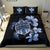 Hawaiian Kanaka Hibiscus Plumeria Mix Polynesian Turtle Bedding Set Blue AH - Polynesian Pride