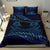 Aotearoa Bedding Set Blue Maori Manaia With Silver Fern - Polynesian Pride