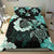 Hawaii Dream Catcher Turtle Hibiscus Plumeria Polynesian Turquoise - Bedding Set AH - Polynesian Pride