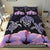 Hawaii Map Turtle Hibiscus Polynesian Luxury Personalized Bedding Set - Honu Ohana - Purple - Polynesian Pride