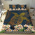 Hawaii Turtle Plumeria Polynesian Kanaka Map - Blue Style - Bedding Set AH - Polynesian Pride