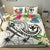 Polynesian Hawaii Kanaka Maoli Bedding Set - Summer Plumeria (White) White - Polynesian Pride