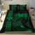 Hawaii Map Kanaka Polynesian Hula Girl Bedding Set - Green - Polynesian Pride