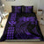 Hawaii Map Kanaka Polynesian Hula Girl Bedding Set - Purple - Polynesian Pride