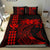 Hawaii Map Kanaka Polynesian Hula Girl Bedding Set - Red - Polynesian Pride