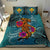 Kanaka Maoli (Hawaiian) Bedding Set - Polynesian Hammerhead Shark Hibiscus - Polynesian Pride