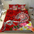 American Samoa Polynesian Bedding Set - Turtle Plumeria (Red) - Polynesian Pride