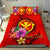 Hawaii Polynesian Custom Personalised Bedding Set - Floral With Seal Red - Polynesian Pride