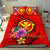 Hawaii Polynesian Bedding Set - Floral With Seal Red - Polynesian Pride