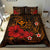 Polynesian Hawaii Kanaka Maoli Bedding Set - Humpback Whale with Hibiscus (Golden) Golden - Polynesian Pride