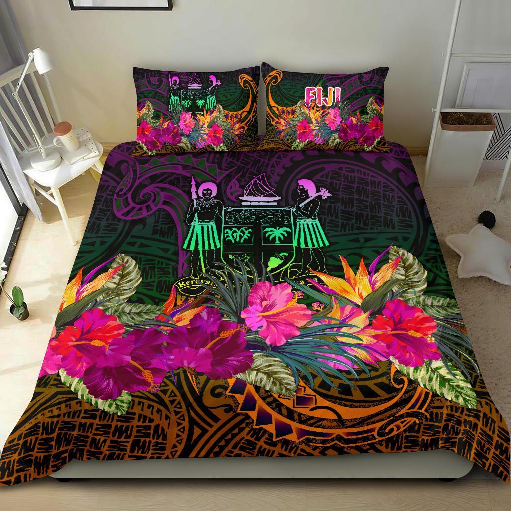 Fiji Bedding Set - Summer Hibiscus Reggae - Polynesian Pride