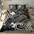 Papua New Guinea Bedding Set - White Shark Polynesian Tattoo - Polynesian Pride