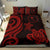 Chuuk Micronesian Bedding Set - Red Tentacle Turtle Red - Polynesian Pride