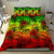 Polynesian Bedding Set - Reggae Hibiscus Patterns Red - Polynesian Pride