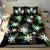 Hawaii Bedding Set - Hawaii Plumeria Black Bedding Set - Jog Style - Polynesian Pride