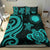 Northern Mariana Bedding Set - Tentacle Turtle Turquoise Turquoise - Polynesian Pride