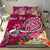 Tahiti Custom Personalised Bedding Set - Turtle Plumeria (Pink) Pink - Polynesian Pride