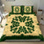 Hawaii Bedding Set - Hawaiian Quilt Plumeria Medallion Green Bedding Set - AH - Polynesian Pride