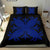 Hawaiian Bedding Set Royal Pattern - Black And Blue - A2 Style - Polynesian Pride