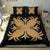 Hawaiian Bedding Set Royal Pattern - Black And Gold - A2 Style - Polynesian Pride