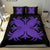 Hawaiian Bedding Set Royal Pattern - Black And Purple - A2 Style - Polynesian Pride