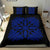 Hawaiian Bedding Set Royal Pattern - Black And Blue - A3 Style - Polynesian Pride