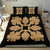 Hawaiian Bedding Set Royal Pattern - Black And Gold - C1 Style - Polynesian Pride