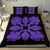 Hawaiian Bedding Set Royal Pattern - Black And Purple - C1 Style - Polynesian Pride