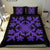 Hawaiian Bedding Set Royal Pattern - Black And Purple - C2 Style - Polynesian Pride