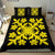 Hawaiian Bedding Set Royal Pattern - Black And Yellow - C2 Style - Polynesian Pride