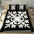 Hawaiian Bedding Set Royal Pattern - Black And White - C2 Style - Polynesian Pride