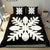 Hawaiian Royal Pattern Bedding Set - Black And White - D1 Style - Polynesian Pride