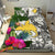 Papua New Guinea Bedding Set White - Turtle Plumeria Banana Leaf - Polynesian Pride