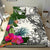 Nauru Bedding Set White - Turtle Plumeria Banana Leaf - Polynesian Pride